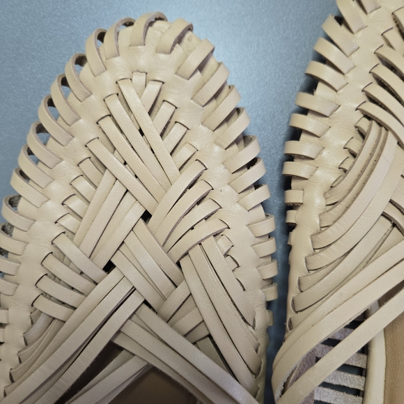 Pilcro Beige Woven Mules - Picture 14 of 15